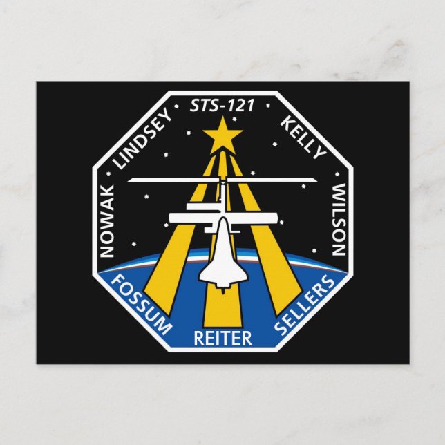 Postal Logo de TU_NOMBRE_AQUÍ STS-121 (Anverso)