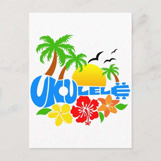 Postal Logo de Ukulele Island (Anverso)