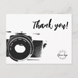 Postal Logo de un fotógrafo de familia Personalizado Foto