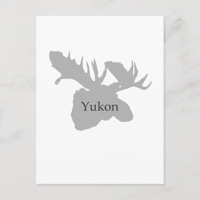 Postal Logo de Yukon Canada (alce) (Anverso)