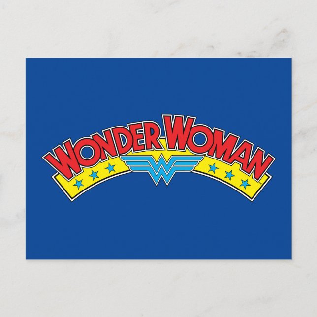 Postal Logo del cómic de 1987 de Wonder Woman (Anverso)