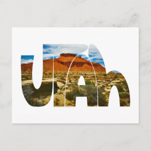 Postal Logo del desierto de Utah