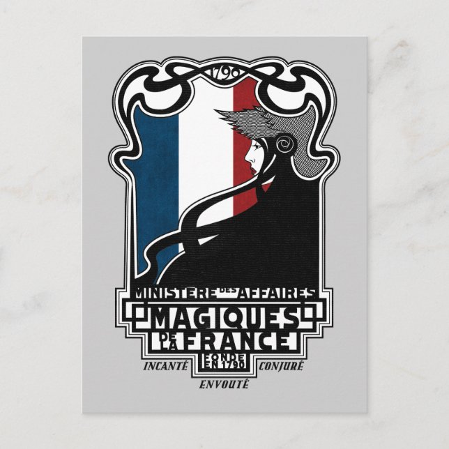 Postal Logo del Ministère des Affaires Magiques de la Fra (Anverso)