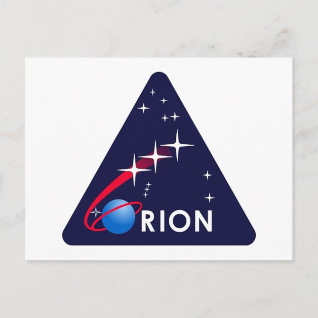 Postal Logo del proyecto Orion de la NASA   (Anverso)