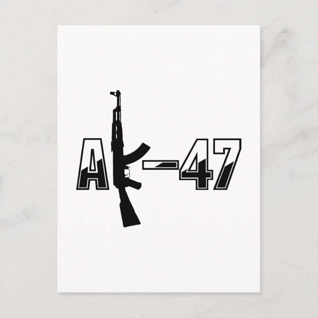 Postal Logo del Rifle de asalto AK-47 AKM (Anverso)