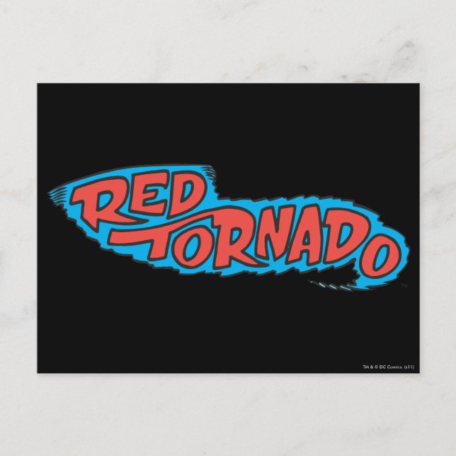 Postal Logo del Tornado Rojo (Anverso)