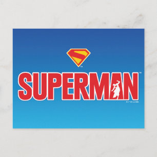 Postal Logo en negrita de Superman clásico