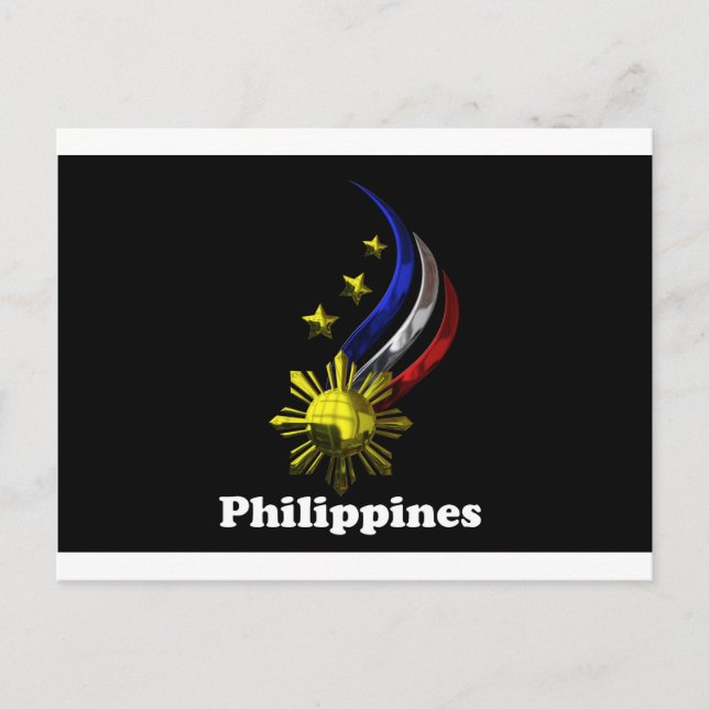 Postal Logo Filipino Original. ¡Mabuhay Pilipinas! (Anverso)