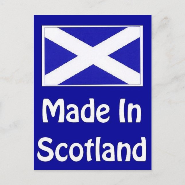 Postal Logo Hecho En Escocia (Anverso)