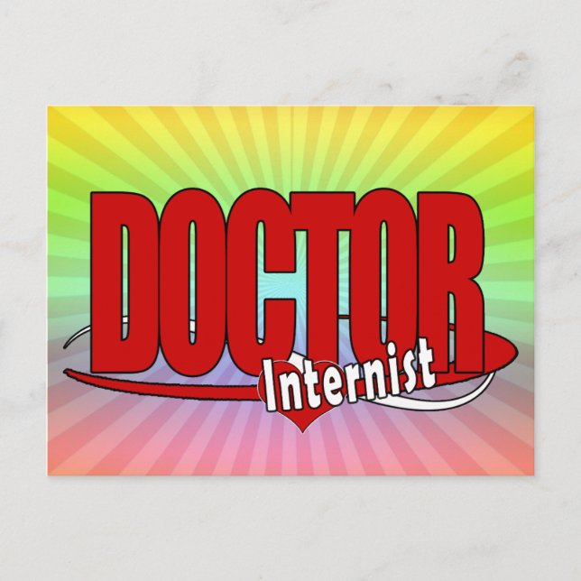 Postal LOGO MÉDICA Internista (Anverso)