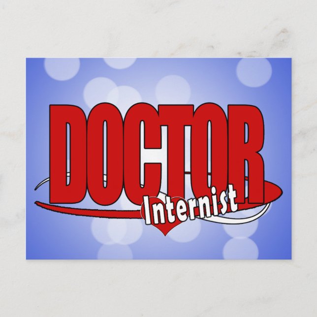 Postal LOGO MÉDICA Internista (Anverso)