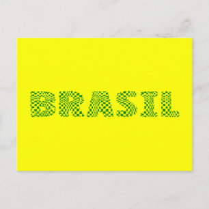 Postal Logo óptico Brasil - verde forestal brasileño