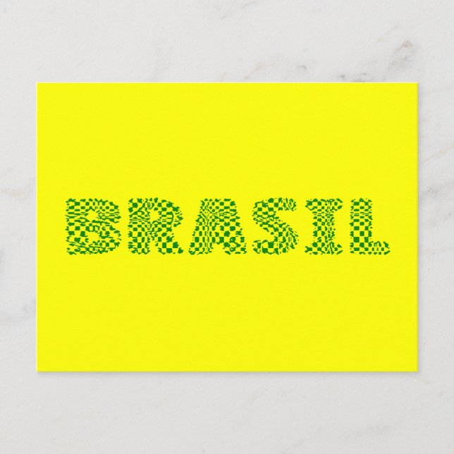 Postal Logo óptico Brasil - verde forestal brasileño (Anverso)