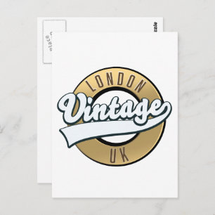 Postal Logo retro del London Vintage UK.