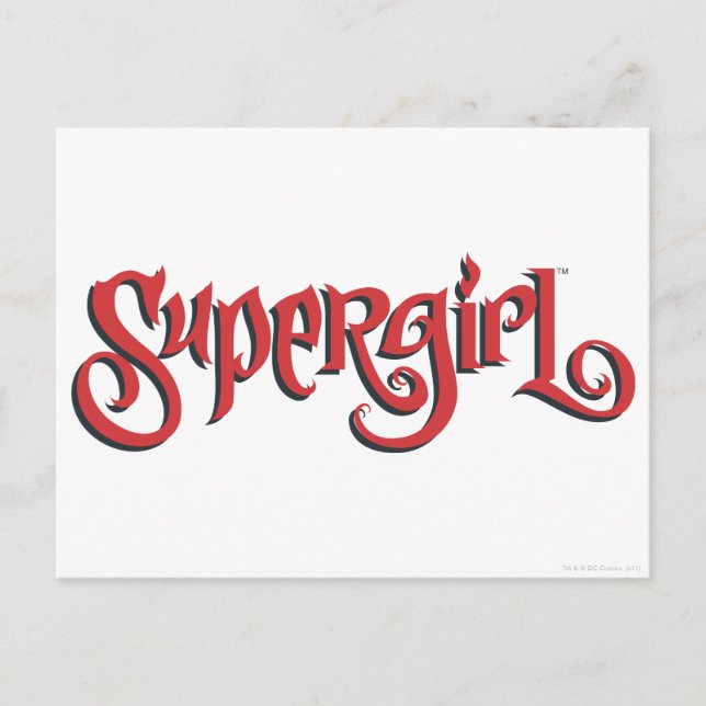 Postal Logo rojo superchica (Anverso)