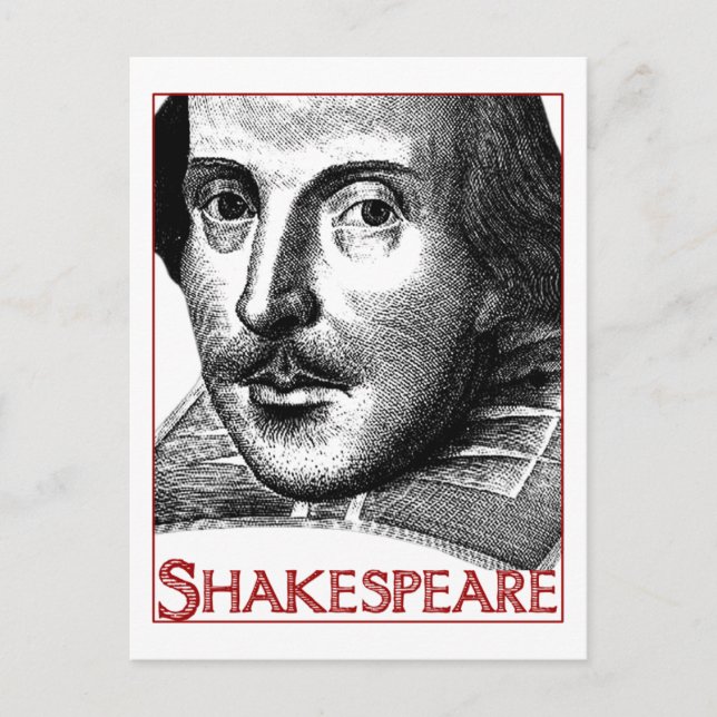 Postal Logo simple de Shakespeare (Anverso)