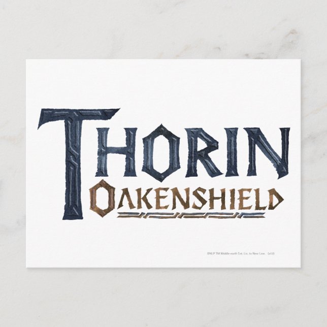 Postal Logo THORIN OAKENSHIELD™ Azul (Anverso)
