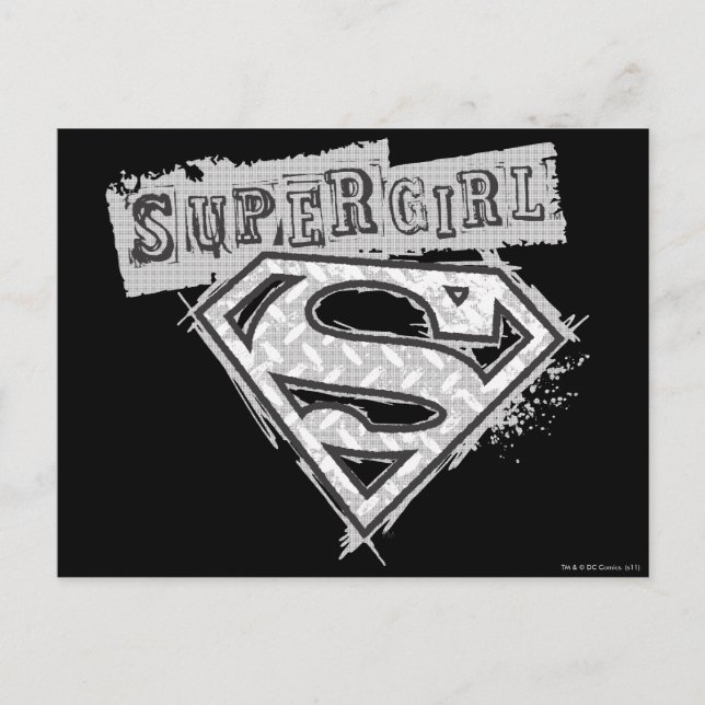 Postal Logotipo 1 de Supergirl (Anverso)
