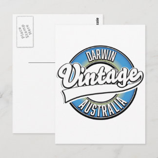 Postal logotipo antiguo de Darwin Australia