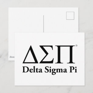 Postal Logotipo Clásico de Delta Sigma Pi