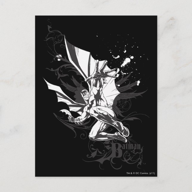 Postal logotipo de batman detallado (Anverso)