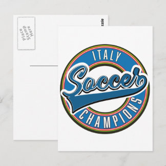 Postal logotipo de campeones de fútbol de España.