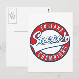 Postal logotipo de campeones de fútbol de Inglaterra