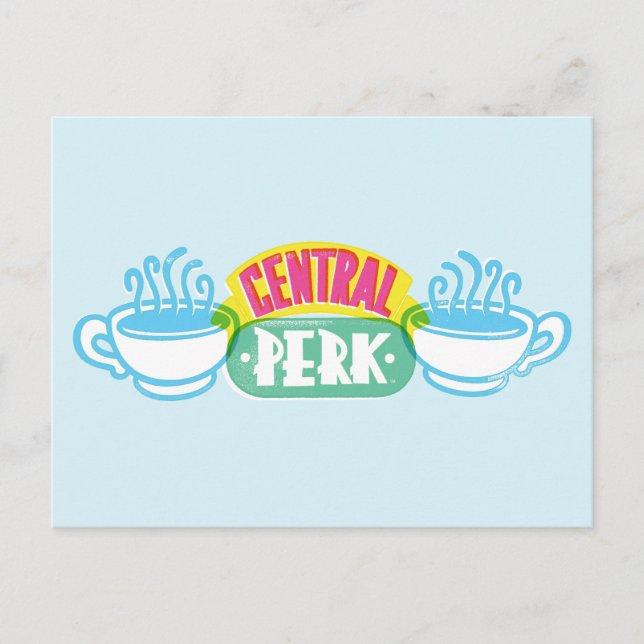 Postal Logotipo de Central Perk Neon (Anverso)