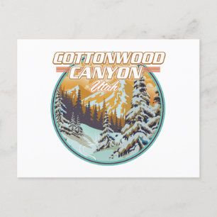 Postal logotipo de Cottonwood Canyon Utah