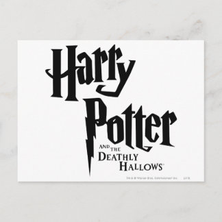 Postal Logotipo de Harry Potter y los Reliquias de la Mue
