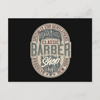 Postal Logotipo de la Barbería de Inglaterra