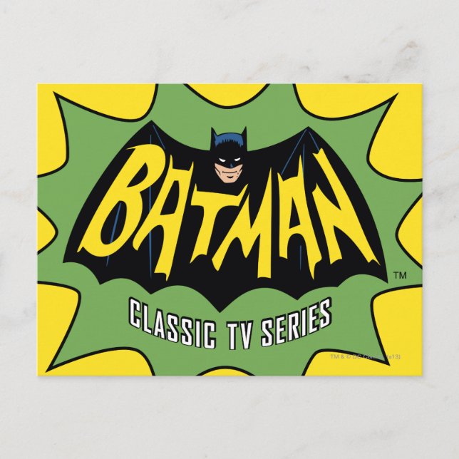 Postal Logotipo de la serie Batman Classic TV (Anverso)