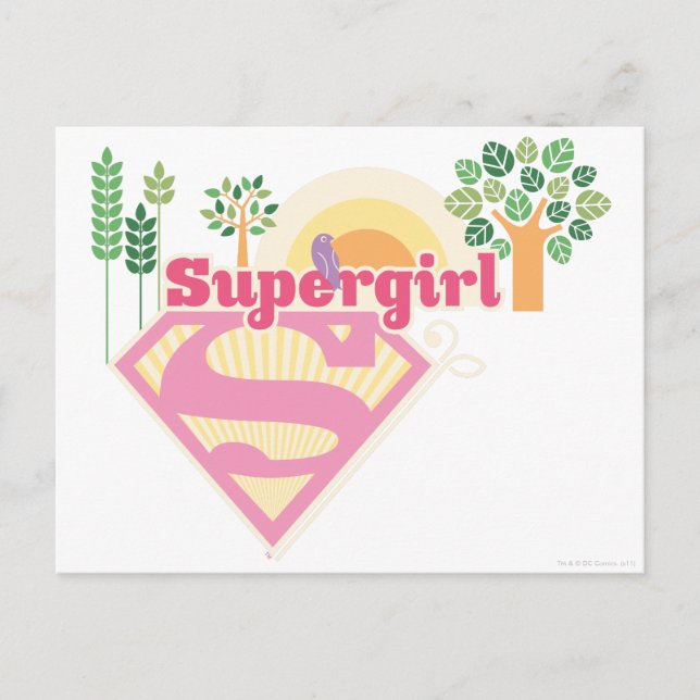 Postal Logotipo de la superchica (Anverso)