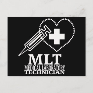 POSTAL LOGOTIPO DE LABORATORIO MÉDICO DE LA JERINGA CARDÍ
