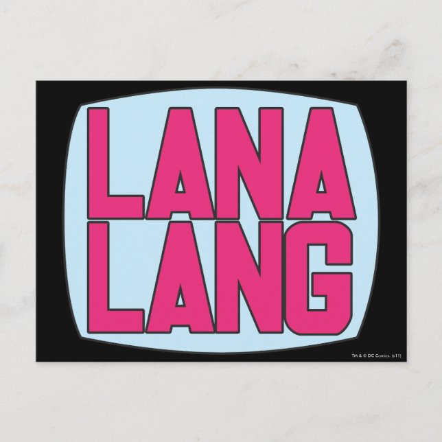 Postal Logotipo de Lana Lang (Anverso)