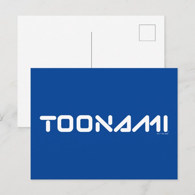 Postal Logotipo de letra digital Toonami (Anverso / Reverso)