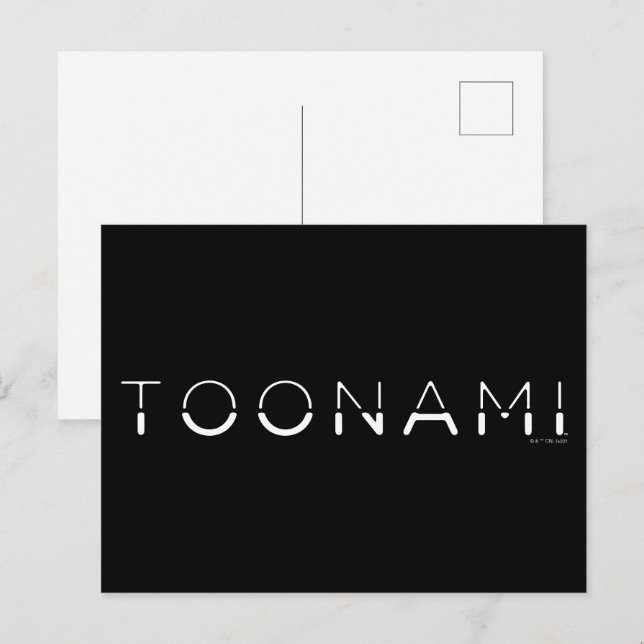 Postal Logotipo de letra dividida de toonami (Anverso / Reverso)