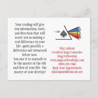 Postal Logotipo de Magi, Niki LaMontCertificado Ma... - P