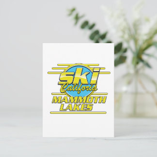Postal logotipo de Mammoth Lakes California Ski