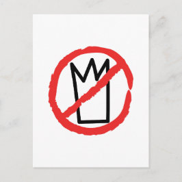 Postal logotipo de manifestación No kings