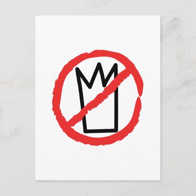 Postal logotipo de manifestación No kings (Anverso)