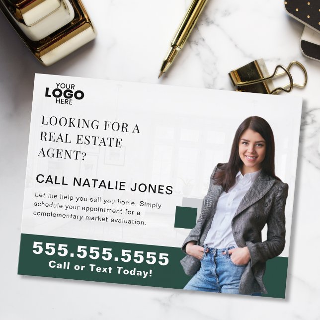 Postal Logotipo de marketing inmobiliario Realtor Farming (Subido por el creador)