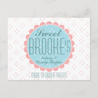 Postal Logotipo de Moda dulce