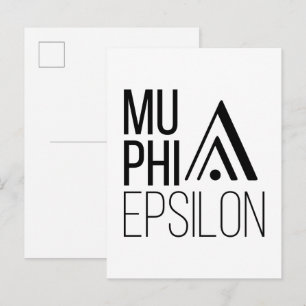 Postal Logotipo de Mu Phi Epsilon