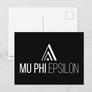 Postal Logotipo de Mu Phi Epsilon