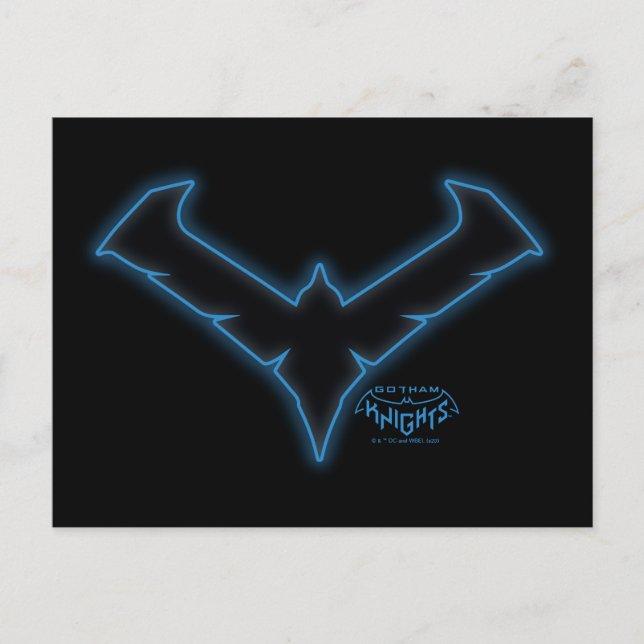 Postal Logotipo de Nightwing de Gotham Knights (Anverso)