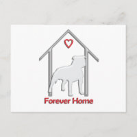 Logotipo de Pitbull Blanco Forever Home