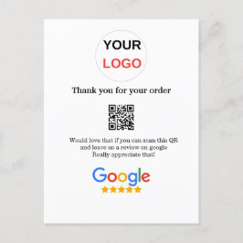 Postal logotipo de reseña comercial de Google escanear có