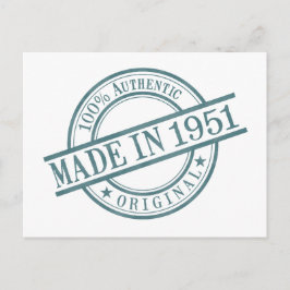 Postal Logotipo de sello de goma de 1951