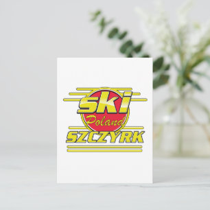 Postal Logotipo de Ski Szczyrk Polonia 80